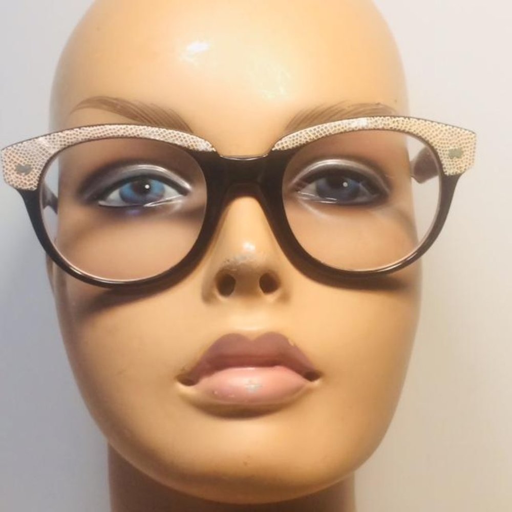 Vtg 80's Chevignon Fossil Stone Eyeglass Frames